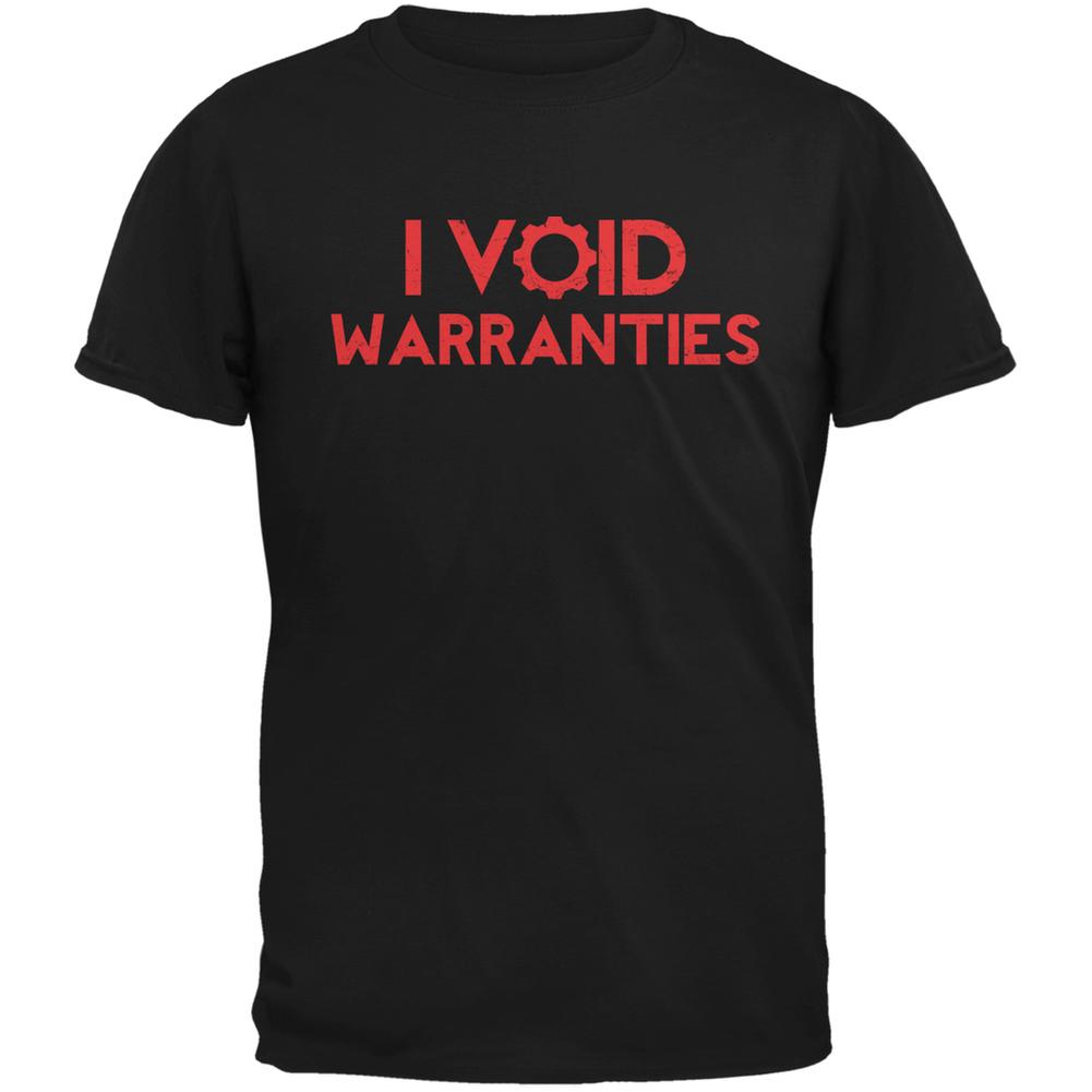 Automotive I Void Warranties Black Adult T-Shirt Men's T-Shirts Old Glory 2XL Black 