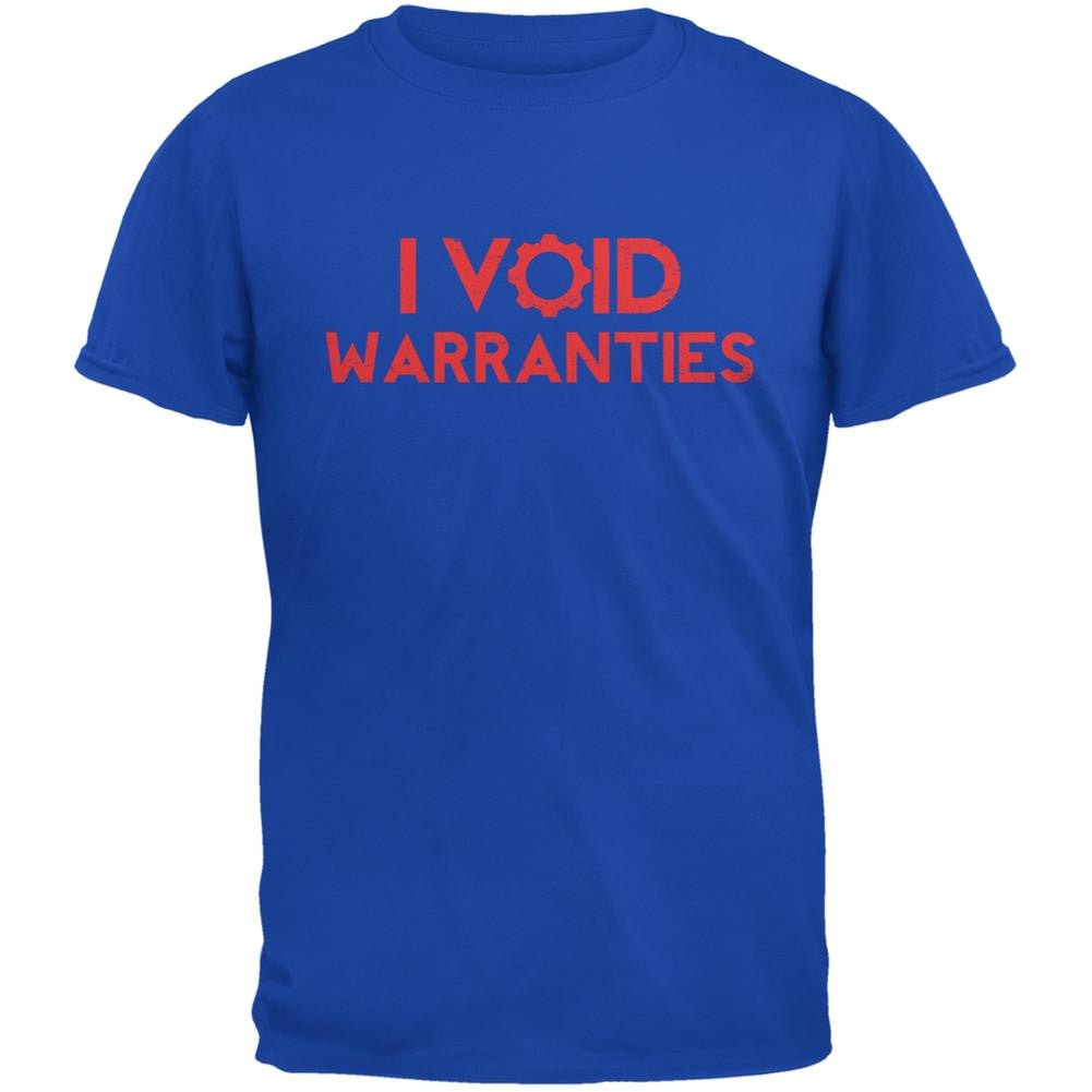 Automotive I Void Warranties Royal Adult T-Shirt Men's T-Shirts Old Glory 2XL Blue 