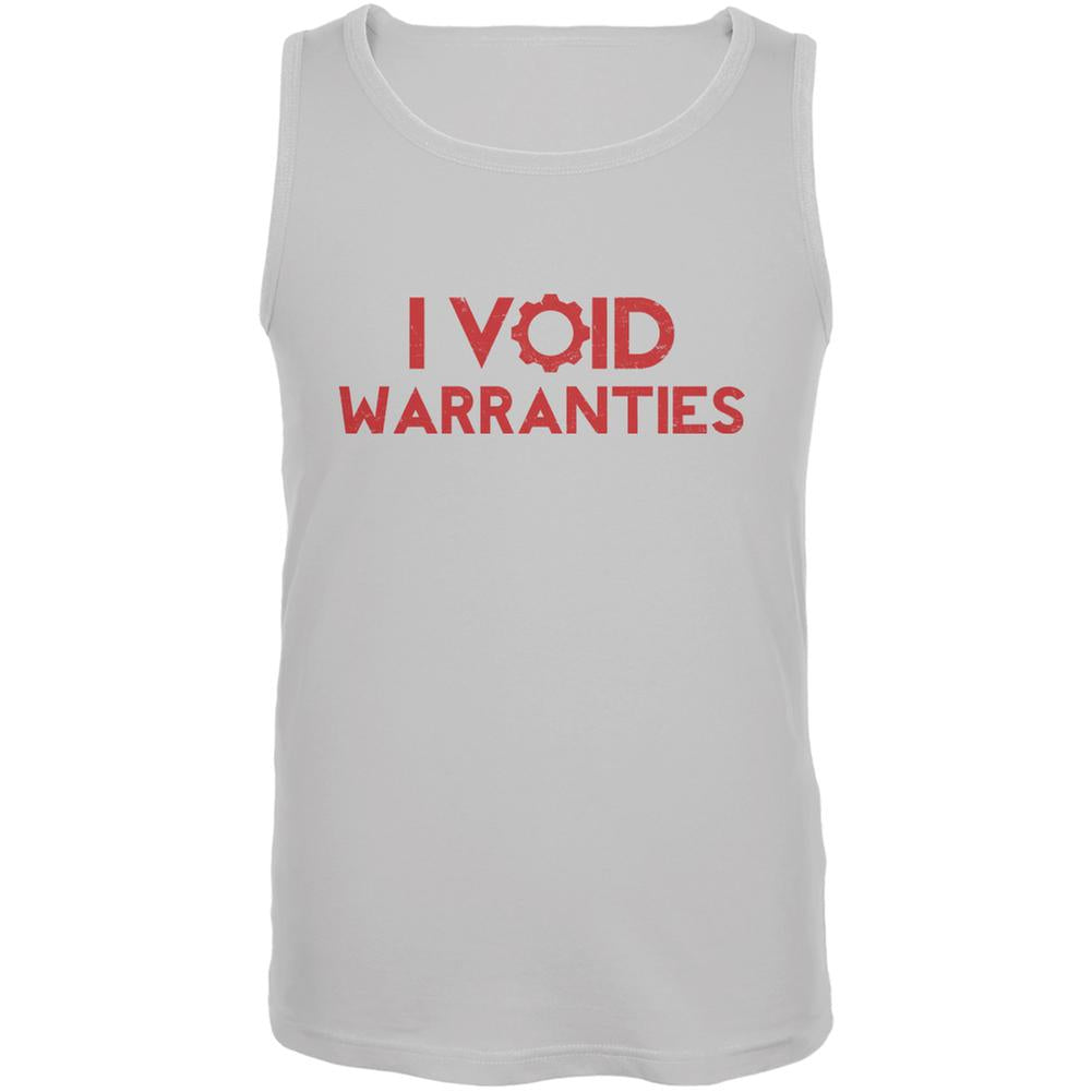 Automotive I Void Warranties White Adult Tank Top Men's Tank Tops Old Glory 2XL White 