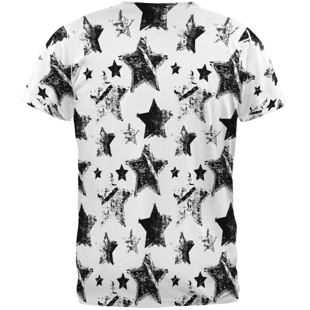 Grunge Stars All Over Adult T-Shirt Men's T-Shirts Old Glory   