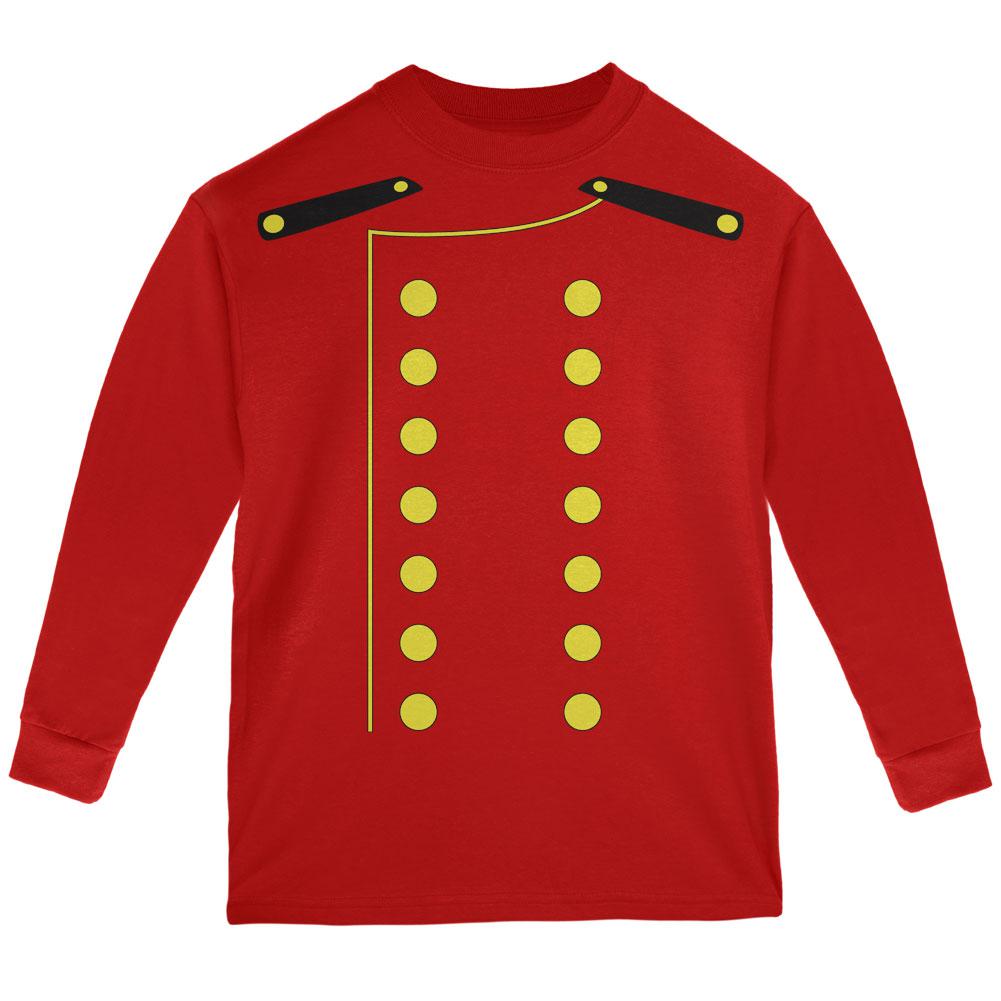 Halloween Hotel Bellhop Costume Red Youth Long Sleeve T-Shirt Youth Long Sleeves Old Glory LG Red 