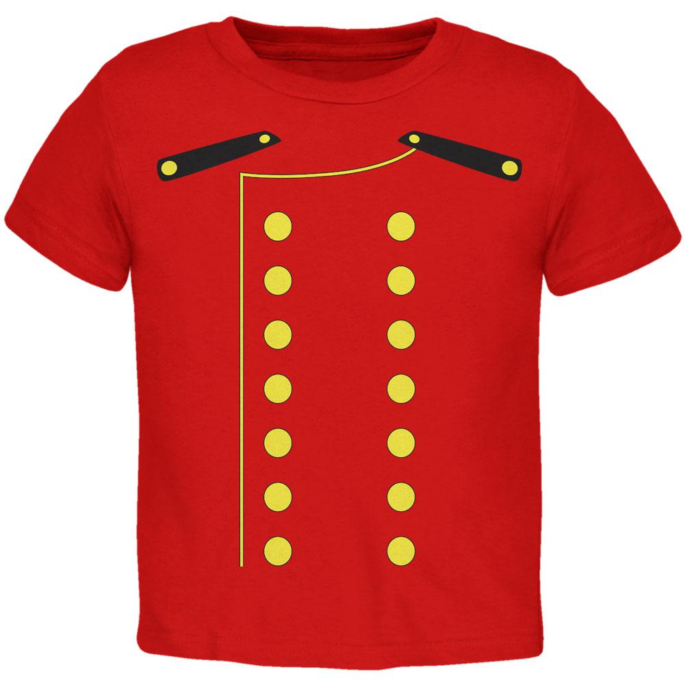 Halloween Hotel Bellhop Costume Red Toddler T-Shirt Toddler T-Shirts Old Glory 2T Red 