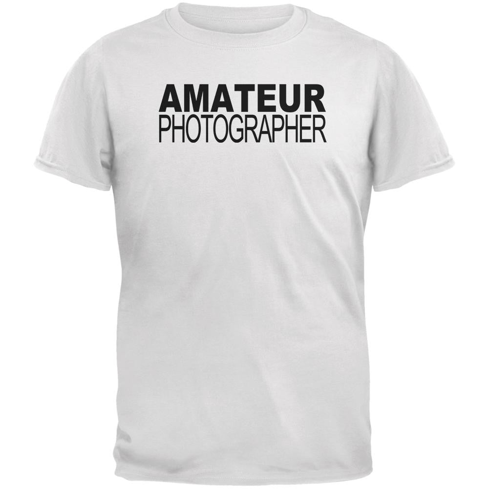 Halloween Amateur Photographer Costume White Adult T-Shirt Men's T-Shirts Old Glory 2XL White 