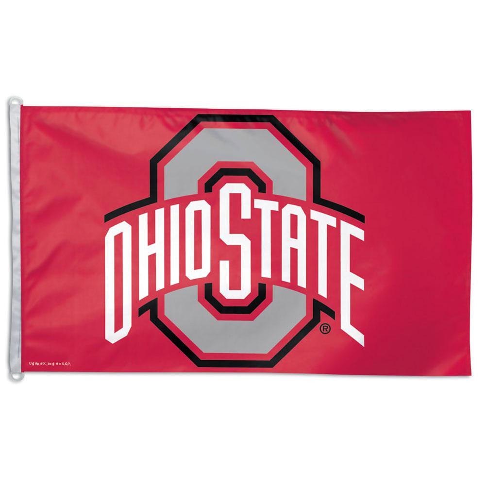 Ohio State Buckeyes - Logo 3x5 Flag Flags Old Glory OS Red 