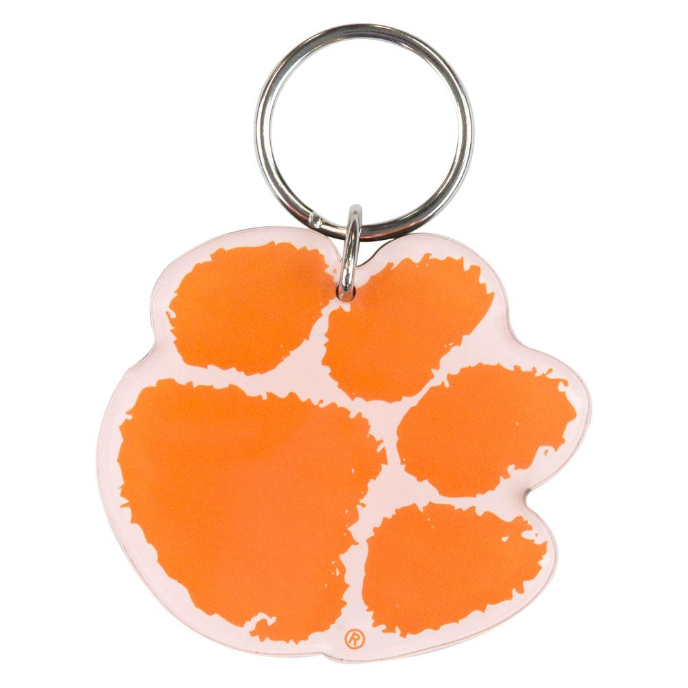 Clemson Tigers - Logo Acrylic Keychain Keychains Old Glory OS Orange 