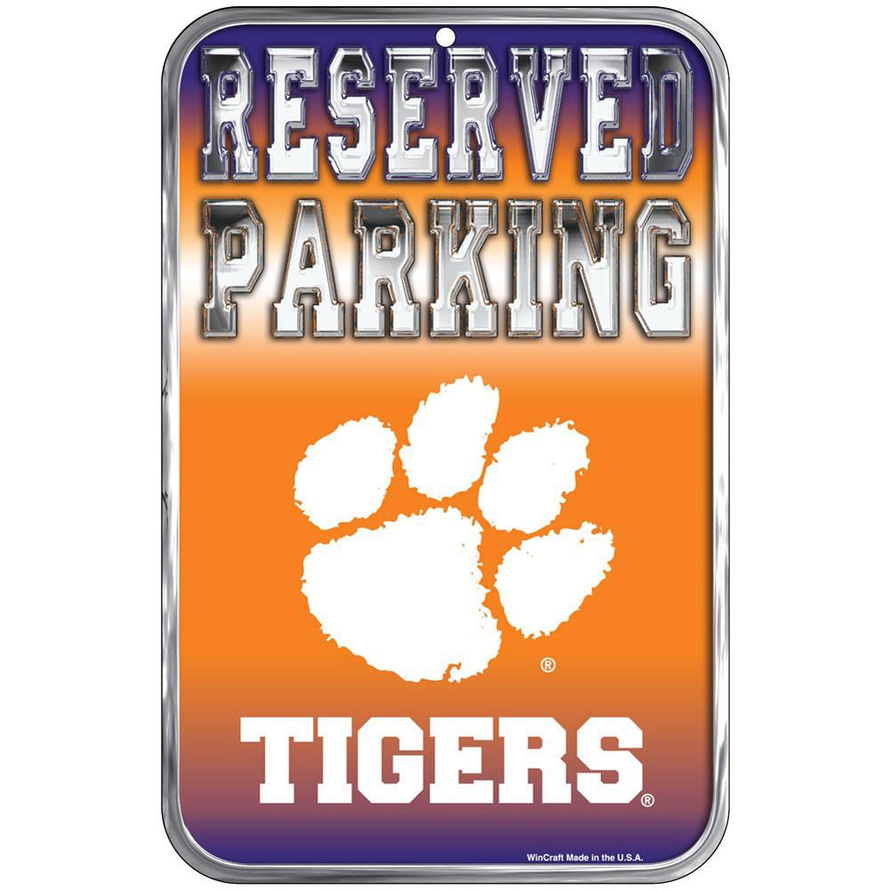 Clemson Tigers - Reserved Parking Plastic Sign Signs Old Glory OS Multicoloured 