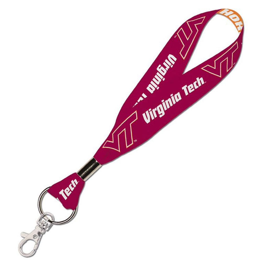 Virginia Tech Hokies - Name and Logo 1 Inch Lanyard Key Strap Lanyards Old Glory OS Multicoloured 