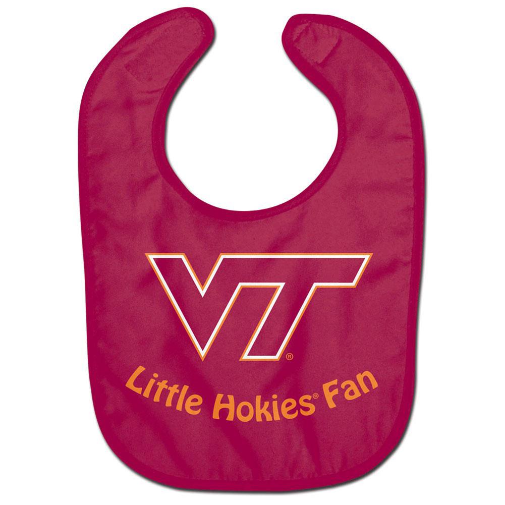 Virginia Tech Hokies - Little Fan All Pro Baby Bib Bibs Old Glory OS Red 