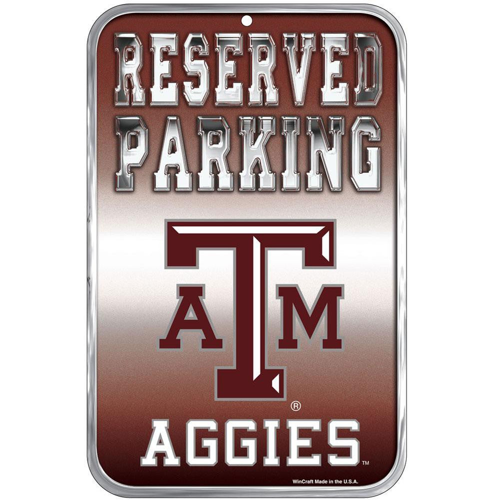 Texas A Aggies - Reserved Parking Plastic Sign Signs Old Glory   