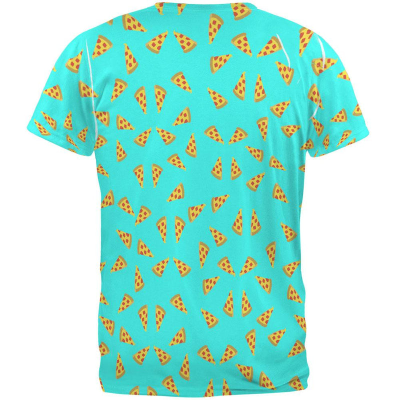 8 Bit Pizza Slices All Over Adult T-Shirt Men's T-Shirts Old Glory   