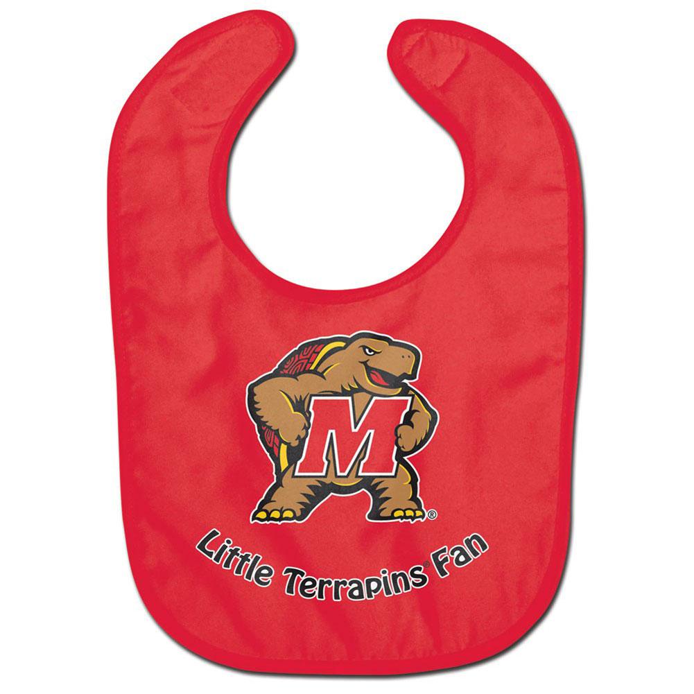 Maryland Terrapins - Little Fan All Pro Baby Bib Bibs Old Glory OS Red 