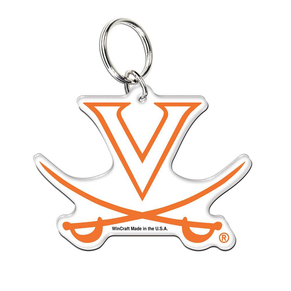 Virginia Cavaliers - Logo Acrylic Keychain Keychains Old Glory OS Orange 