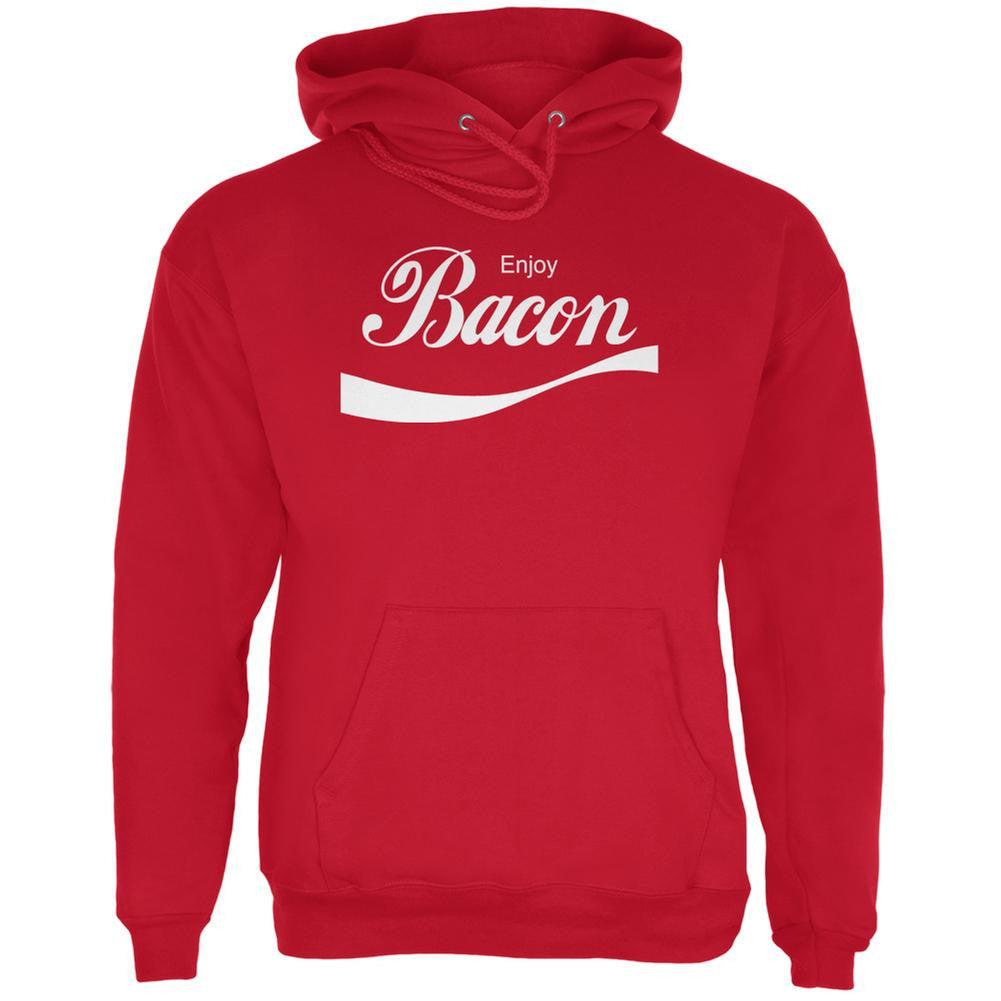 Enjoy Bacon Red Adult Hoodie Men's Hoodies Old Glory 2XL Red 