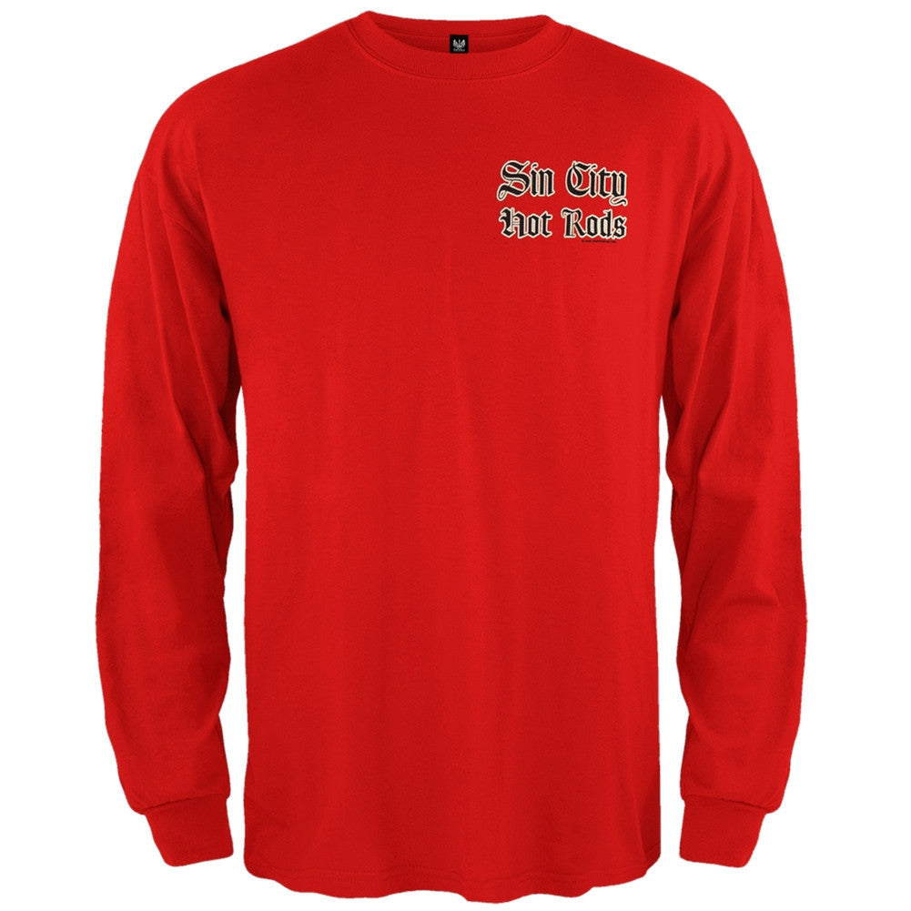 Sin City - Hot Rods Long Sleeve T-Shirt Men's Long Sleeves Sin City LG Red