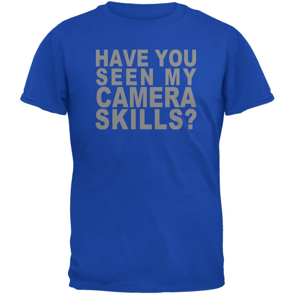 My Camera Skills Flip Up Flash Royal Adult T-Shirt Men's T-Shirts Old Glory 2XL Blue 