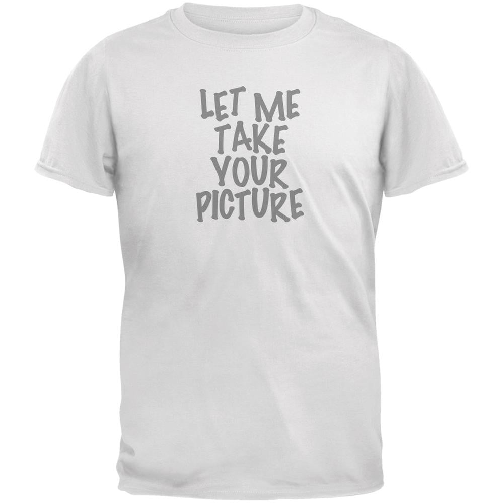 Take Your Photo Camera Flip Up Flash White Adult T-Shirt Men's T-Shirts Old Glory 2XL White 