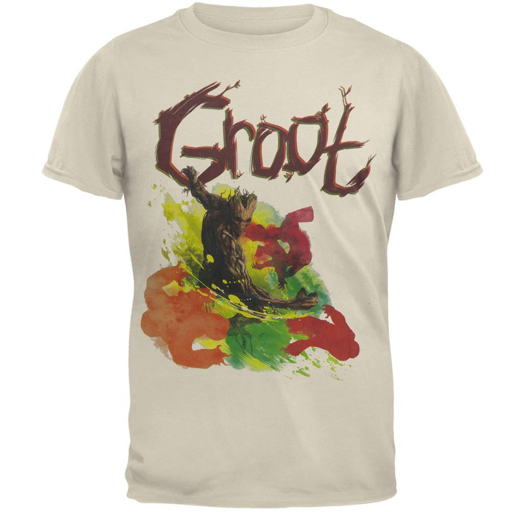 Guardians of the Galaxy - Groot Soft Adult T-Shirt Men's T-Shirts Guardians Of The Galaxy   