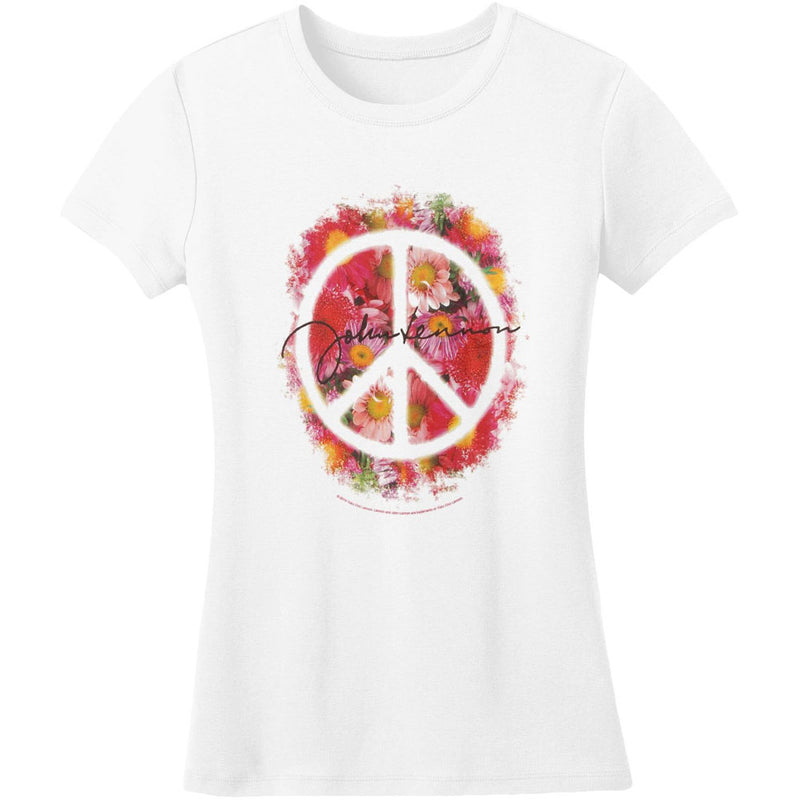 John Lennon - Peace Juniors T-Shirt Juniors T-Shirts John Lennon   