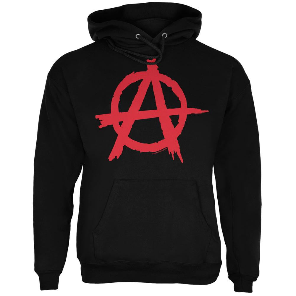 Anarchy Black Adult Hoodie Men's Hoodies Old Glory   