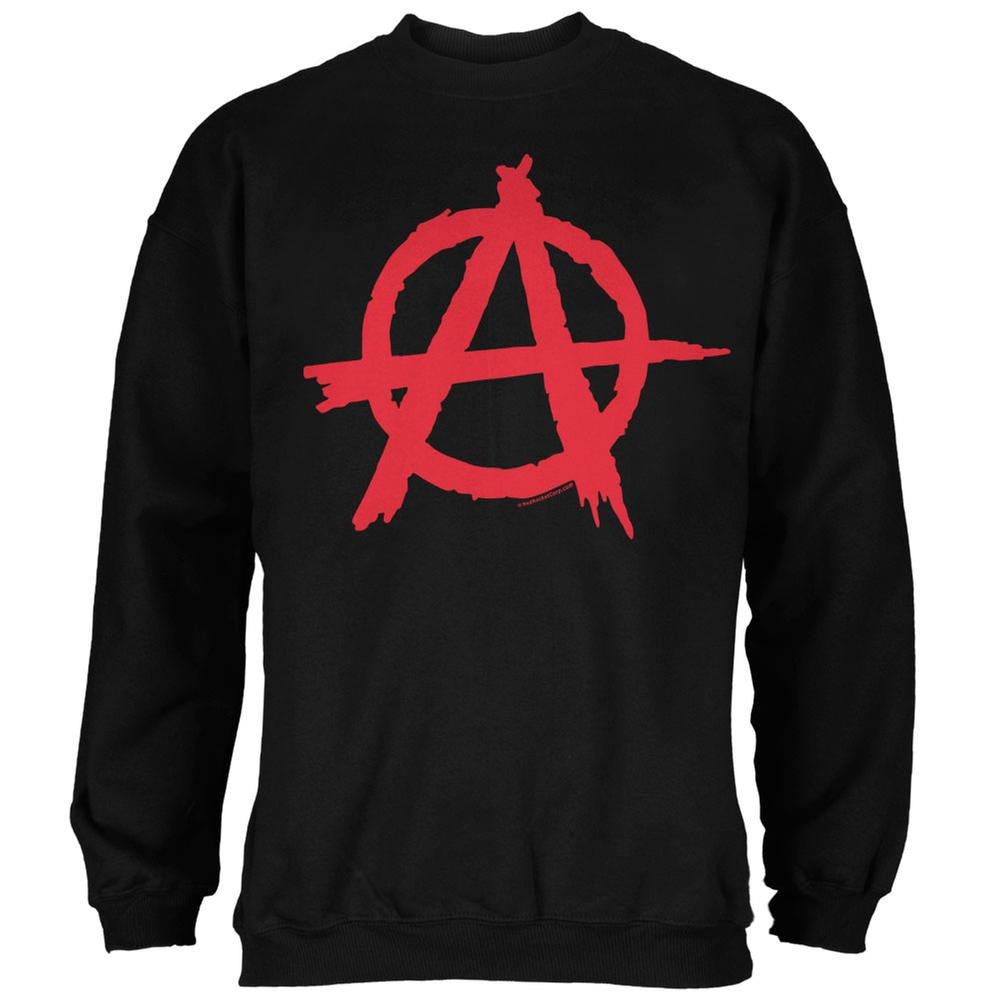 Anarchy Black Adult Sweatshirt Men's Sweatshirts Old Glory   