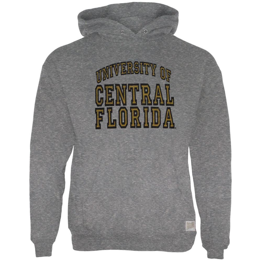 UCF Knights - Full Name Tri-Blend Adult Pullover Hoodie Men's Hoodies UCF Knights 2XL Grey 