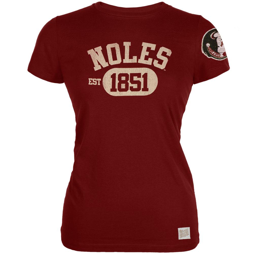 Florida State Seminoles - Noles Est 1851 Vintage Juniors T-Shirt Juniors T-Shirts Florida State Seminoles LG Red 