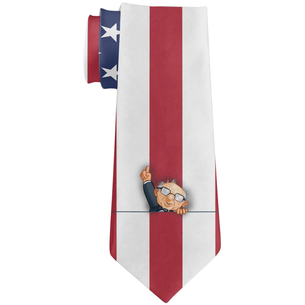 Election 2016 Bernie Sanders Pet All Over Neck Tie Men's Neck Ties Old Glory   