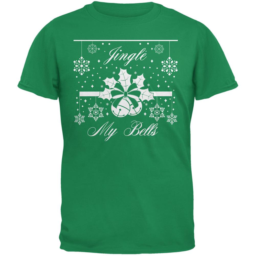 Christmas Jingle My Bells Irish Adult T-Shirt Men's T-Shirts Old Glory 2XL Green 