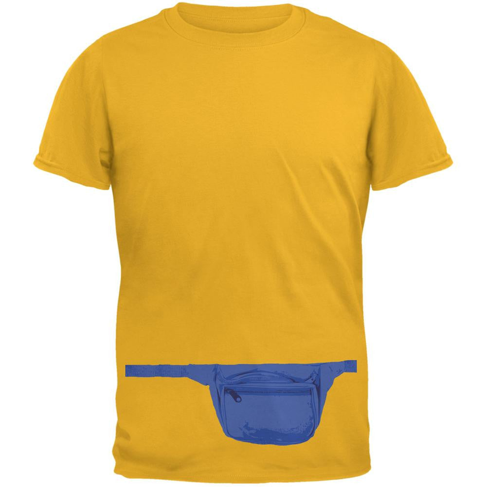 Funny Fanny Pack Gold Adult T-Shirt Men's T-Shirts Old Glory 2XL Yellow 