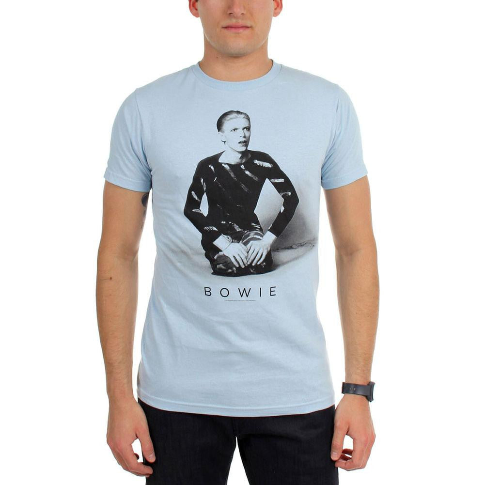 David Bowie - Kneeling Adult T-Shirt Men's T-Shirts David Bowie XL NULL 