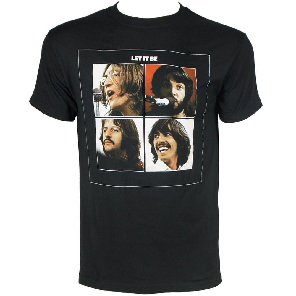 The Beatles - Let It Be Adult T-Shirt Men's T-Shirts Old Glory SM Black 