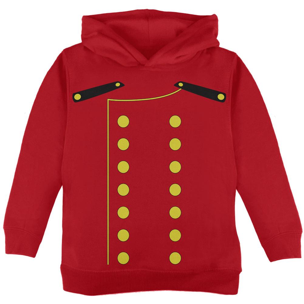 Halloween Hotel Bellhop Costume Red Toddler Hoodie Toddler Hoodies Old Glory 2T Red 