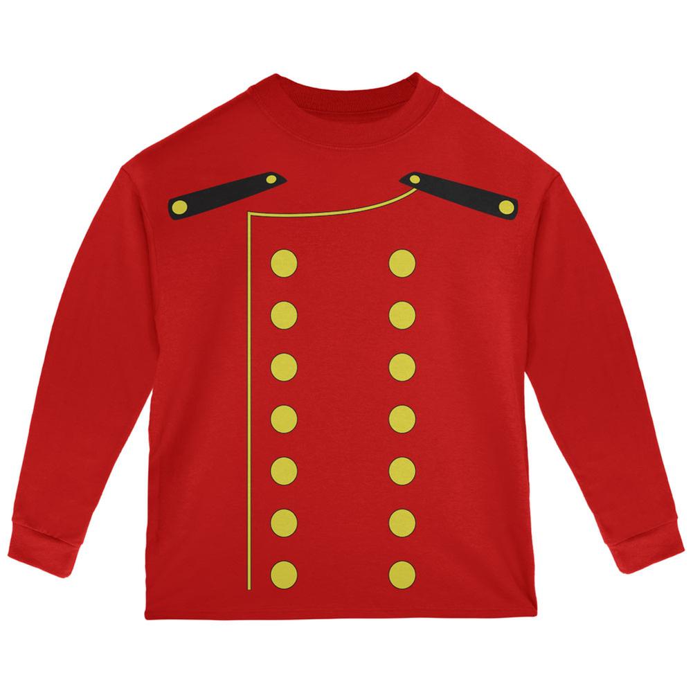 Halloween Hotel Bellhop Costume Red Toddler Long Sleeve T-Shirt Toddler Long Sleeves Old Glory 2T Red 