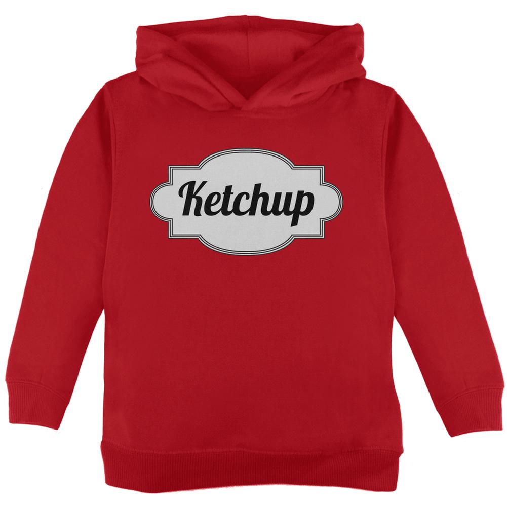 Halloween Ketchup Costume Red Toddler Hoodie Toddler Hoodies Old Glory 2T Red 