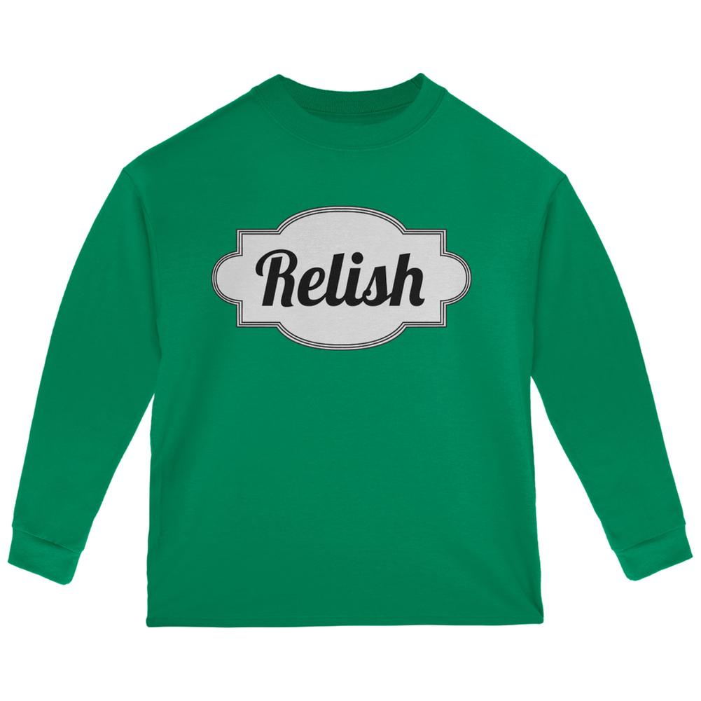 Halloween Relish Costume Green Toddler Long Sleeve T-Shirt Toddler Long Sleeves Old Glory 2T Green 