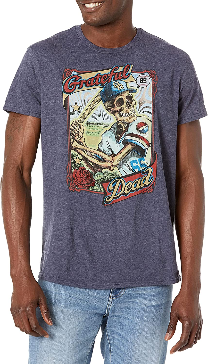 Grateful Dead - On Deck Adult T-Shirt Men's T-Shirts Liquid Blue XL Dark Blue 