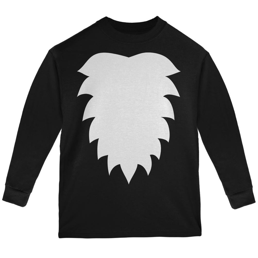 Halloween Costume Skunk Costume Black Youth Long Sleeve T-Shirt Youth Long Sleeves Old Glory LG Black 