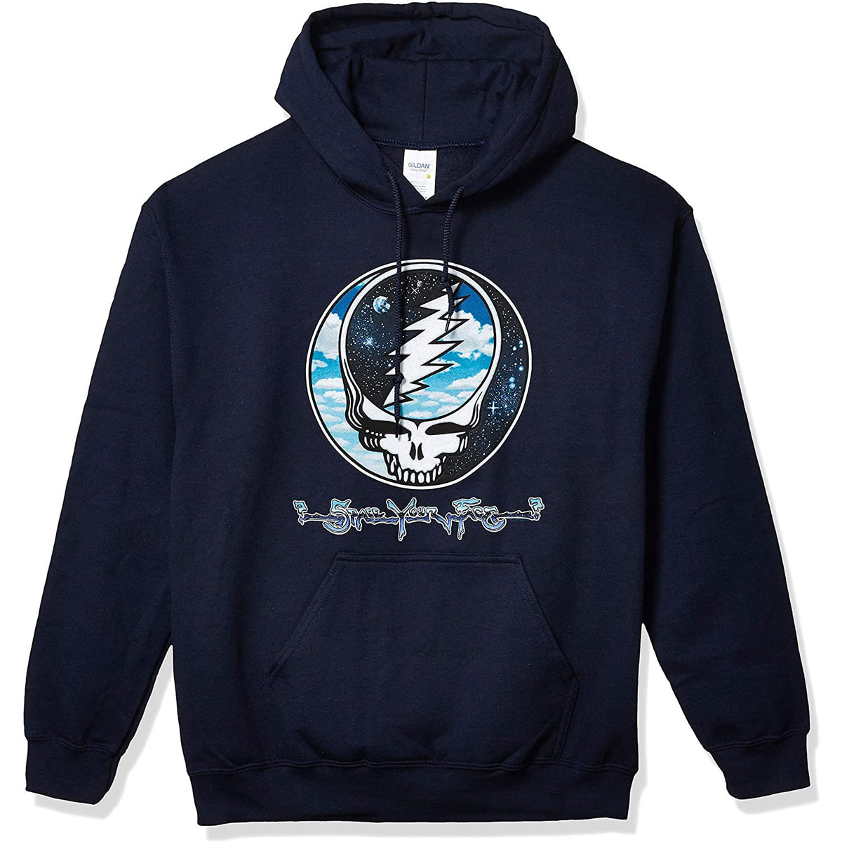 Grateful Dead - Steal Your Sky and Space Adult Pullover Hoodie Men's Hoodies Grateful Dead MD Dark Blue 