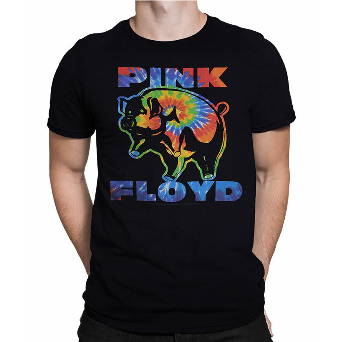 Pink Floyd Psychedelic Tie-Dye Pig Mens T Shirt Youth T-Shirts Old Glory   