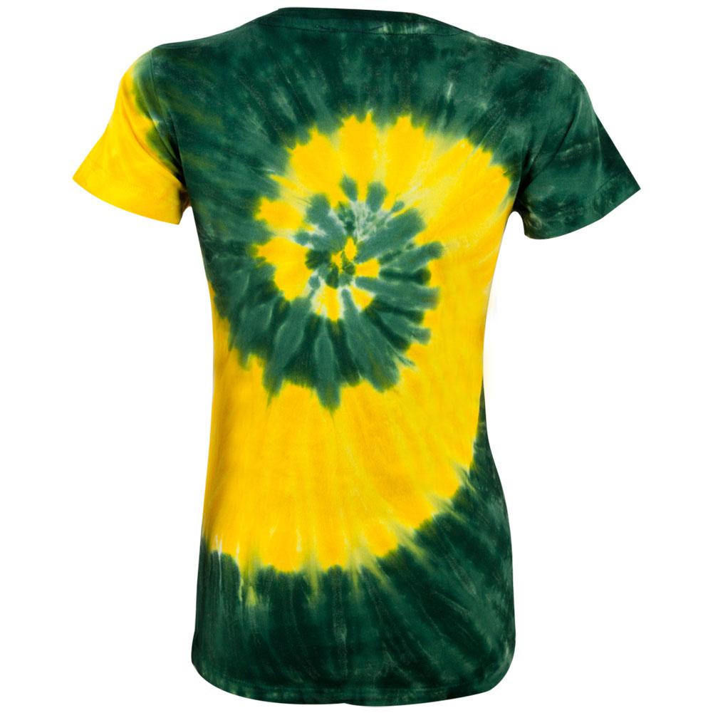 Green Bay Packers - Logo Spiral Juniors V-Neck T-Shirt Juniors V-Neck T-Shirts Green Bay Packers   
