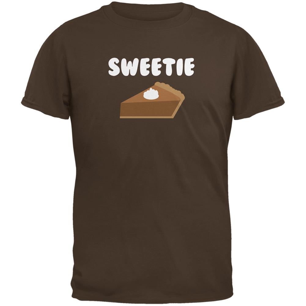 Thanksgiving Sweetie Pie Brown Adult T-Shirt Men's T-Shirts Old Glory 2XL Brown 