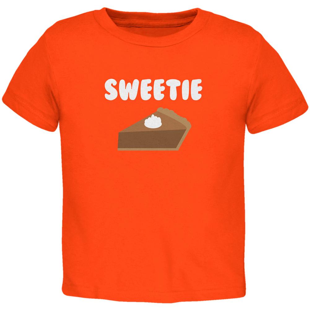 Thanksgiving Sweetie Pie Orange Toddler T-Shirt Toddler T-Shirts Old Glory 2T Orange 