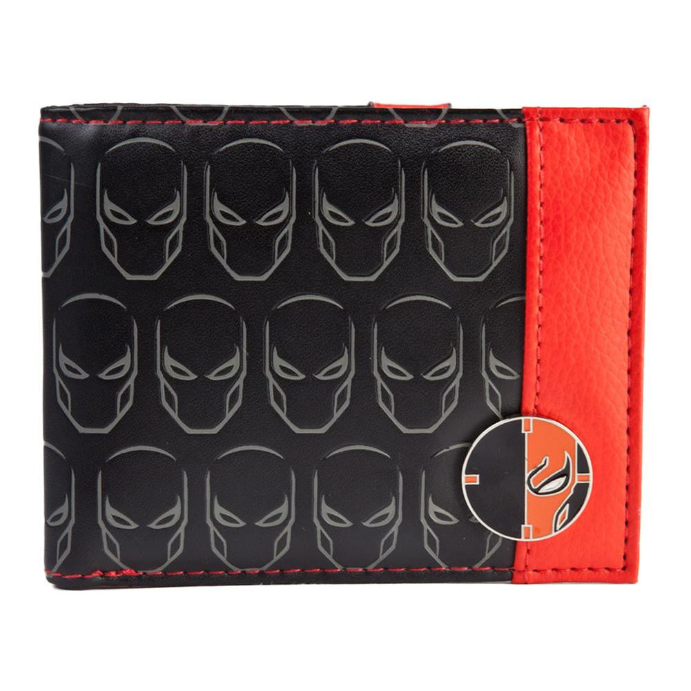 Deathstroke - Multi Logo Debossed Bi-Fold Wallet Wallets Old Glory   