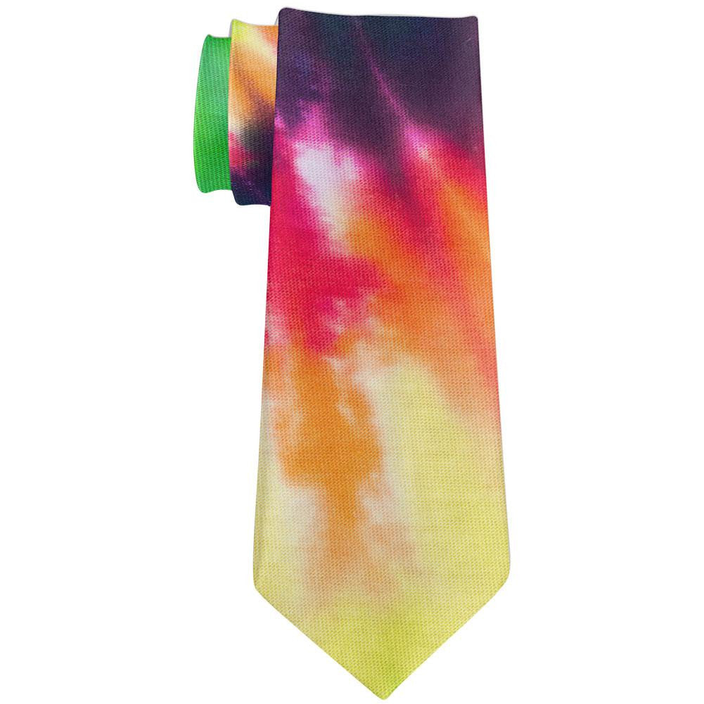 Tie Dye All Over Neck Tie Men's Neck Ties global   