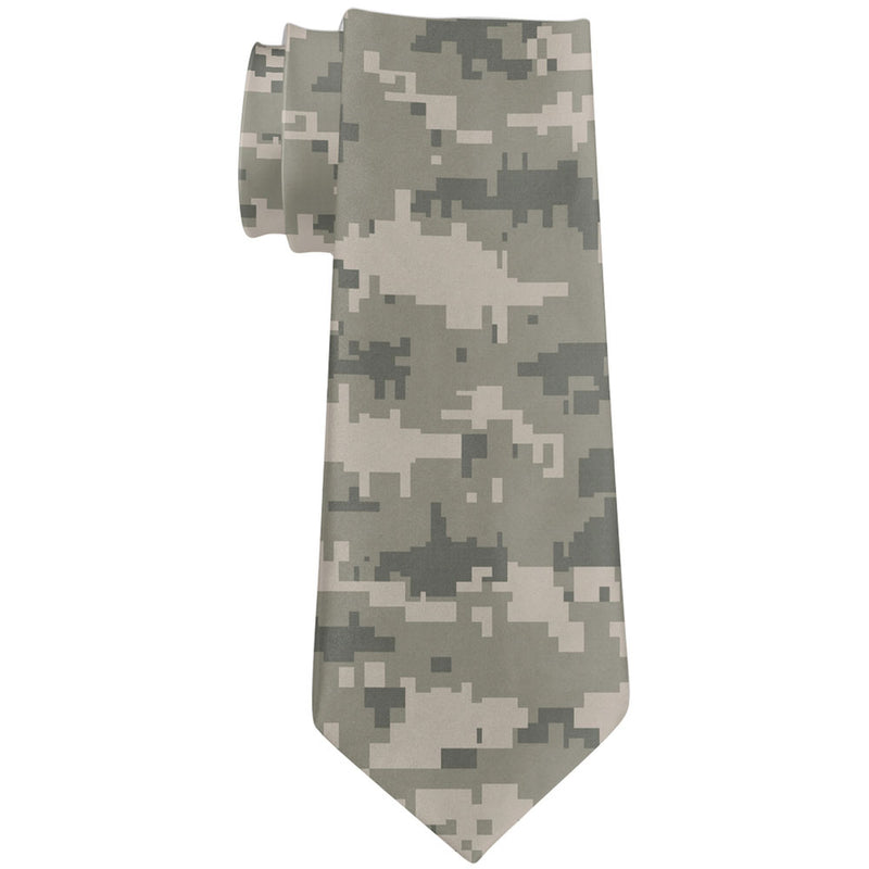 Digi Camo All Over Neck Tie Men's Neck Ties global OS Multi 