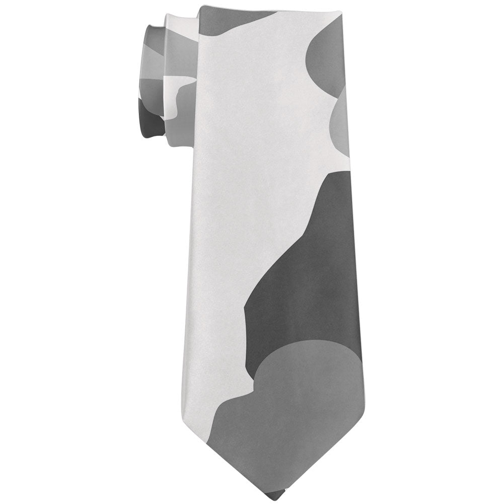 Winter Camo All Over Neck Tie Men's Neck Ties global OS Multi 