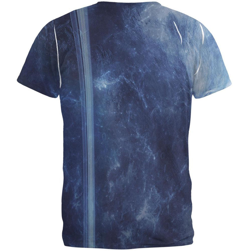 Solar System Planet Uranus All Over Adult T-Shirt Men's T-Shirts Old Glory   