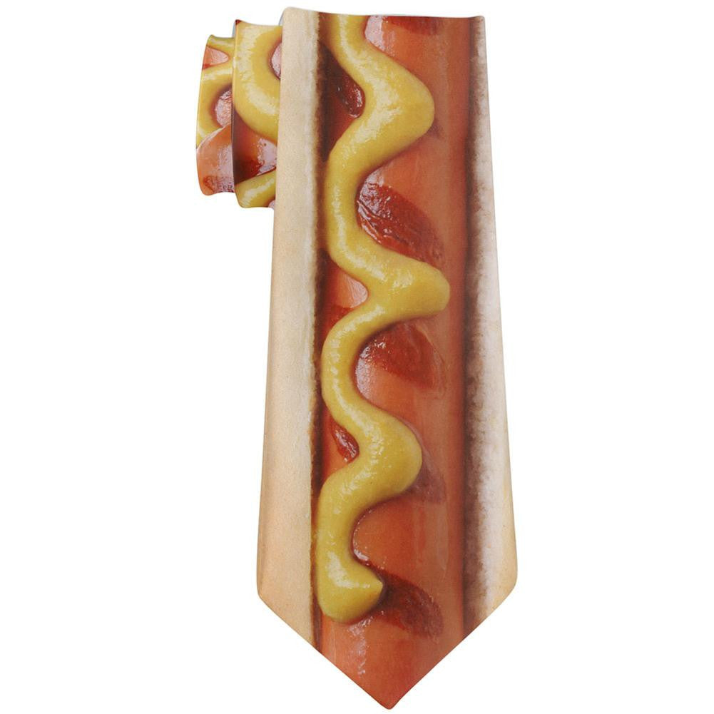 Hot Dog All Over Neck Tie Men's Neck Ties Old Glory   