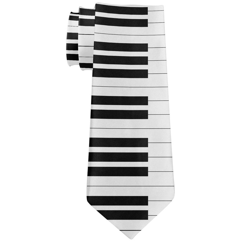 Piano Key All Over Neck Tie Men's Neck Ties Old Glory OS Multi 