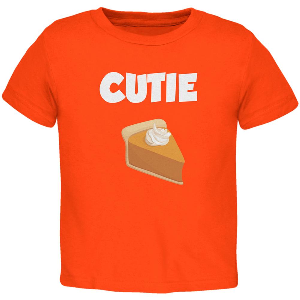 Thanksgiving Cutie Pie Orange Toddler T-Shirt Toddler T-Shirts Old Glory 2T Orange 